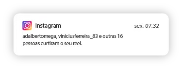 Notificação no Instagram
