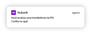 Notificação no Nubank